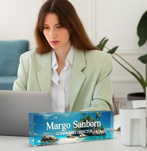 Custom Acrylic Name Plates for Desks, Personalized Office Decor - Image 3