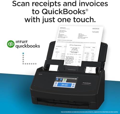 ScanSnap iX1600 Receipt Edition Color Duplex Invoice Document Scanner - Image 2