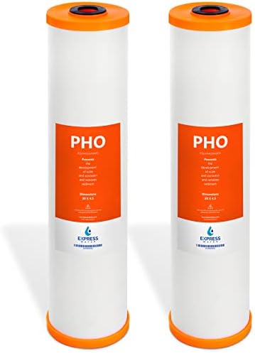 Express Water Polyphosphate Anti-Scale Water Replacement Filter – Whole House Replacement Water Filter – PHO High Capacity Water Filter – 4.5” x 20” inch – 2 Pack by ExpressWater