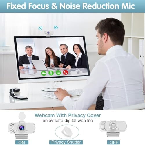 USB c Webcam with Microphone,1080P HD Web Camera for Computer PC Laptop - Image 5