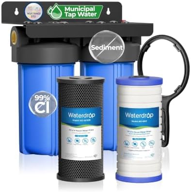 Waterdrop WHF21-BG 2-Stage Whole House Water Filter System, NSF/ANSI 372 by Waterdrop