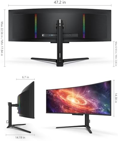 INNOCN 49" 5K2K 240Hz QD-OLED Curved Gaming Monitor, 0.03ms, USB C - 49Q1S - Image 3