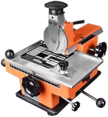 Manual Nameplate Metal Label Stamping Printer, Machine Marking for Metal, Semi-Automatic, Compact, Manual Desktop Marking Machine for Aluminum, Stainless Steel, PVC Card(2.5mm,Semi-Automatic) by Unknown