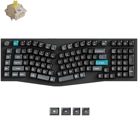 Keychron Q13 Ultra 8K Wireless Mechanical Keyboard, 96% Alice Ergonomic Layout with Numpad, Full Aluminum Custom Keyboard, ZMK, 8000Hz Polling Rate, Hot-Swappable RGB for Mac Windows Linux by Keychron