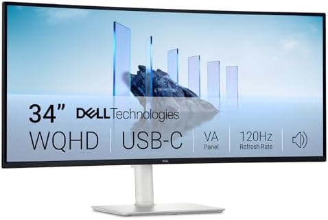 Dell 34 Monitor S3425DW, WQHD VA, 120Hz, FreeSync Premium, Eye Comfort by Dell