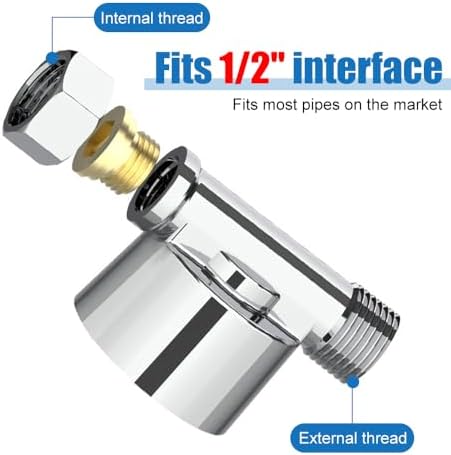 Brass Sediment Filter, Reusable Inline Mesh Strainer Visual Washer Water Filter System for Washing Machine Shower Garden Hose - Image 7