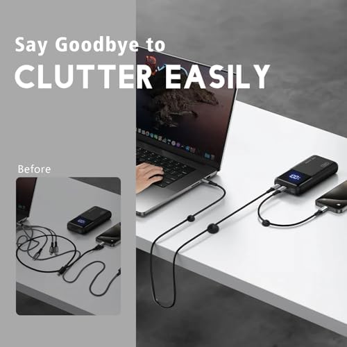 SmiLife Cable Clips, Phone Cord Organizer for Wire Management, Black 9 PCS - Image 3