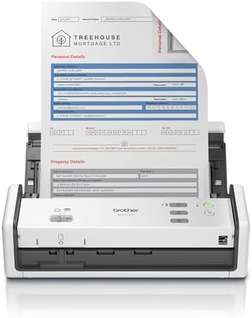 Brother ADS-1300 Compact Desktop Scanner | Scan Speeds of Up to 30ppm | Single Pass Double-Sided Scanning by Unknown
