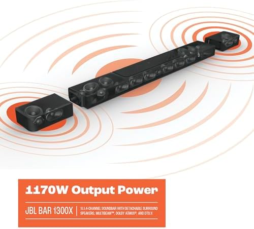 JBL BAR-1300X 11.1.4ch Soundbar and Subwoofer with Surround Speakers and 5 Year Amber Protection Plan (2022) - Image 6