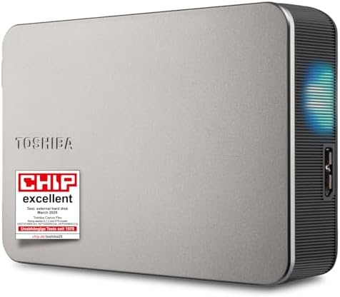 TOSHIBA Canvio Flex 4 Tb USB Type-A 3.2 Gen 1 (3.1 Gen 1) Silver, W129161816 (3.2 Gen 1 (3.1 Gen 1) Silver) by ToshibaTV