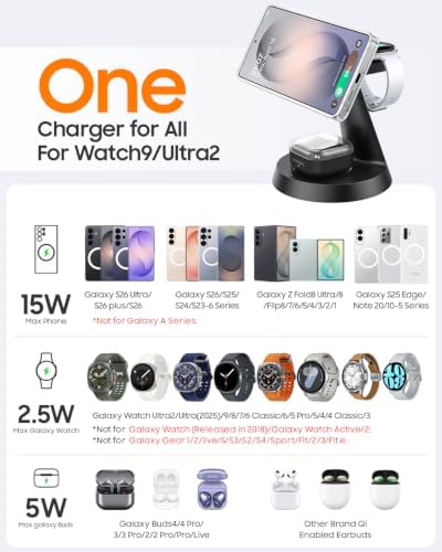 Meifigno Magnetic Charger for Samsung Galaxy Watch9/Ultra2/S26 Ultra/Zfold8 - Image 2