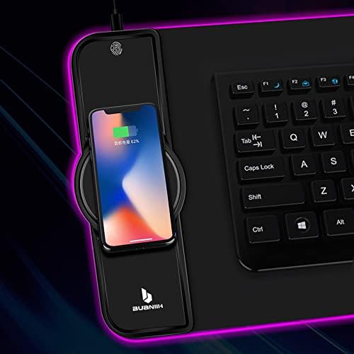 Mouse Pad,Gaming Desk Mat,Mouse Pad with Wireless Charging - Image 2