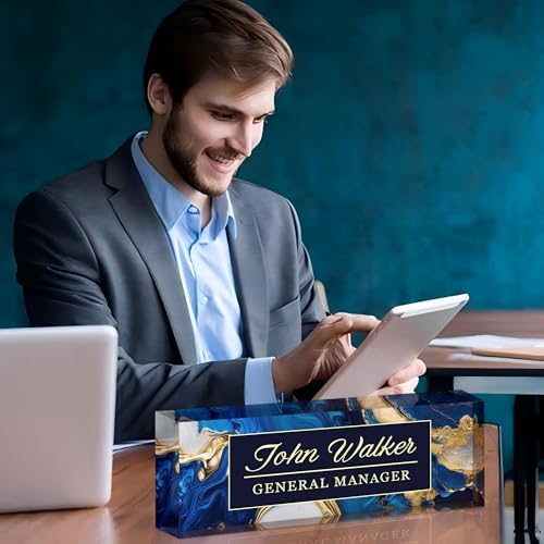 Ship Next Day Desk Name Plate Personalized, Custom Name Plate for Desk - Image 5