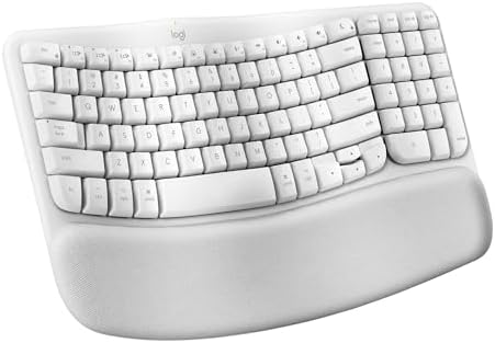 Logitech Wave Keys Ergonomic Wireless Bluetooth Keyboard for Mac, Off White by Unknown