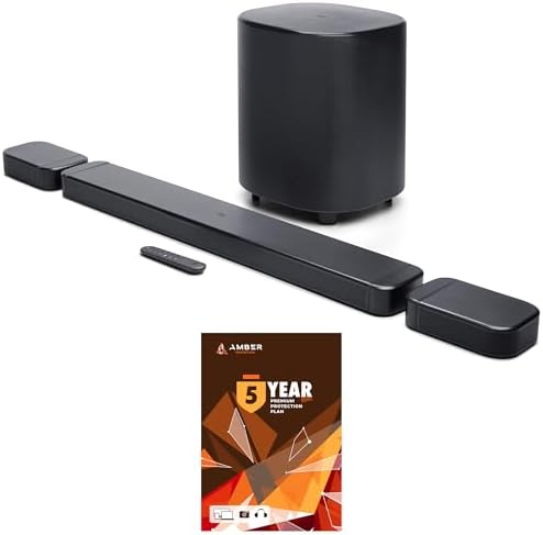 JBL BAR-700-MK2 Surround Sound 4K Dolby Atmos Passthrough Soundbar with 5 Year Amber Protection Plan (2025) by JBL