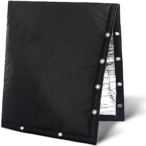 Outdoor Backflow Preventer Cover- 24''W x 24''H, Winter Freeze & Weatherproof Protection for Irrigation Pipes & Sprinkler Valves- Black by Safoner