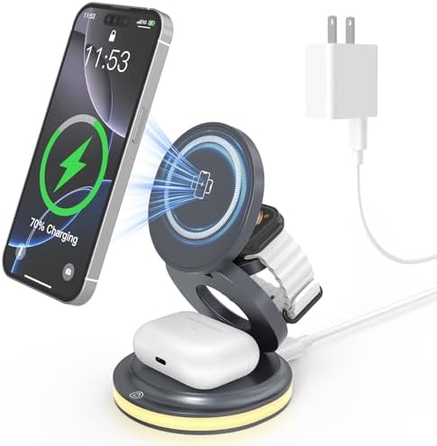 ZealSound 3-in-1 Wireless Charger for iPhone, Apple Watch and AirPods by zealsound