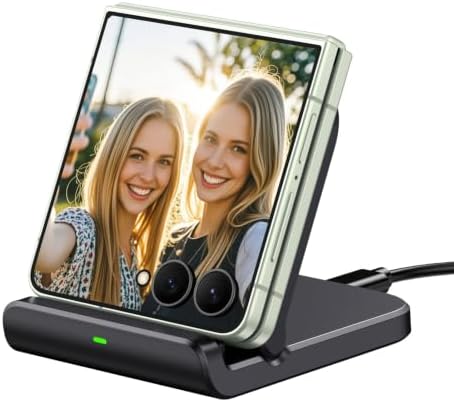 Foldable Wireless Charging Stand for Galaxy Z Flip 8 & Moto Razr Series by SwanScout