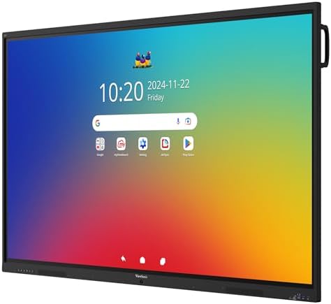 ViewSonic IFP8641 86" 4K UHD Android EDLA ViewBoard Interactive Display, 64-Point Touch, 100W USB-C, Integrated Microphone Array, 55W Soundbar - Image 2