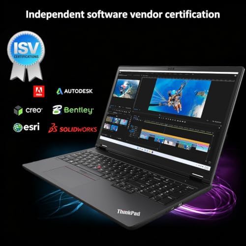 Lenovo ThinkPad P16v Gen 2 Mobile Workstation Laptop, Intel Core Ultra 7 165H Processor, NVIDIA RTX 2000 Ada 8GB Graphics, 64GB DDR5 RAM, 2TB SSD, 16" UHD+, Windows 11 Pro, Backlit Keyboard - Image 6