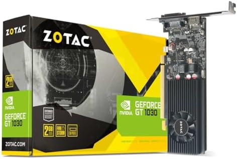 ZOTAC GeForce GT 1030 2GB GDDR5 64-bit PCIe 3.0 DirectX 12 HDCP Ready Low Profile Video Card ZT-P10300A-10L by Unknown