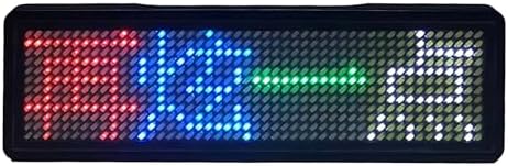 Programmable LED Name Badge, Customizable RGB Display, Mobile App-Controlled, Rechargeable, for Events, Business, Services, 3.4 x 0.9 in Screen - Image 5