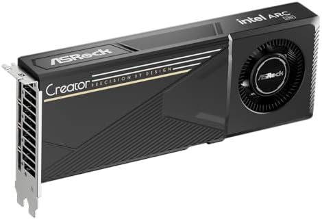 ASRock Intel Arc Pro B60 Creator 24GB Graphics Card, Workstation GPU, Xe2-HPG, 2400MHz, 24GB GDDR6 192-bit, PCIe 5.0, 4X DP 2.1, Blower - Image 2