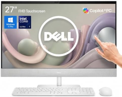 Dell 27 All in One PC Intel Ultra 7 355 16GB 1TB Touch Windows 11 Pro by Dell