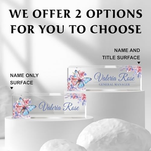 Custom Name Plate for Desk, Acrylic Desk Name Plate Personalized, Employee Appreciation Gifts, Office Desk Accessories for Woman Teacher Nurse, Coworker Gifts for Manager Assistant - Image 5