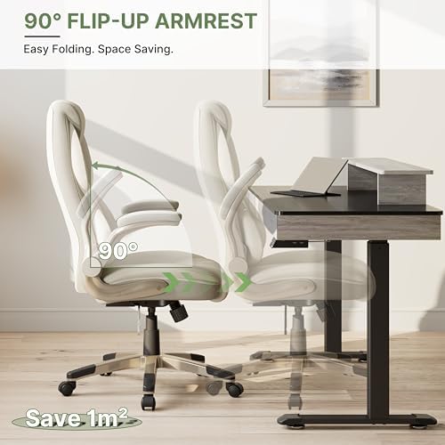 EUREKA ERGONOMIC Galene Executive Office Chair, Beige - Image 4