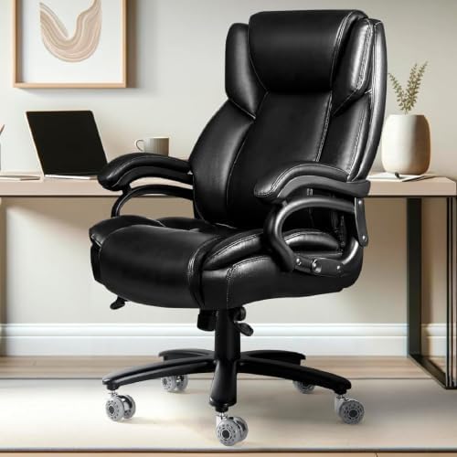 500LBS Big and Tall Office Chair, Heavy Duty Office Chair for Heavy People - Image 2