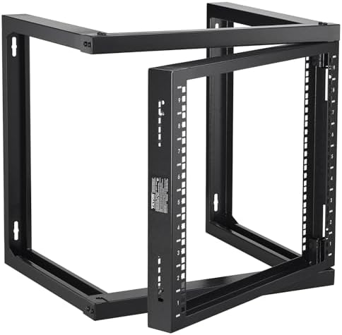 VEVOR 9U Server Rack, Wall Mount Network Rack for 19 Inch IT & AV Equipment, Open Frame 18" Deep 150 lbs Max Load Capacity by VEVOR