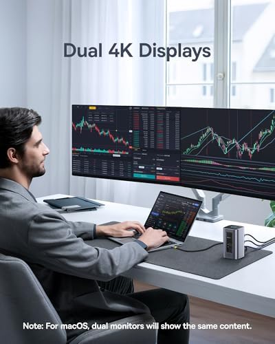 Baseus Spacemate Nomos Air Docking Station 12-in-1 for Dual Monitor Windows - Image 3