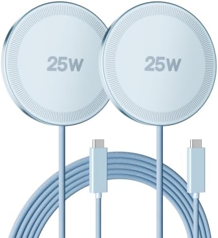 MagSafe 25W Wireless Charger for Apple Magnetic Fast Charging Pad by SMILESTATION