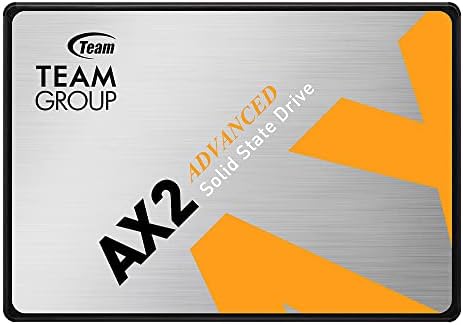 TEAMGROUP AX2 512GB 3D NAND TLC 2.5 Inch SATA III Internal Solid State Drive SSD (Read Speed up to 530 MB/s) Compatible with Laptop & PC Desktop T253A3512G0C101 by TEAMGROUP