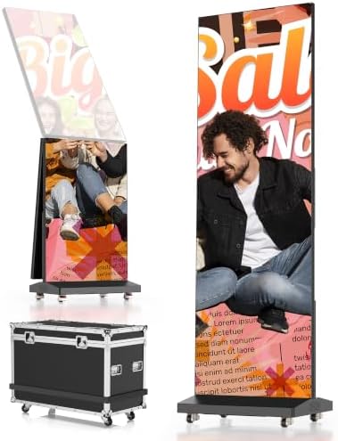 80 Inch LED Digital Signage Display with P1.86, LED Poster Screen Frameless Splicing, Advertising Display GOB LED Screen with Flight Case for Giant Commercial Events & Rentals (Black, 1 Unit) by YIXZSWD%7COne-StopCommercialVisualSupplierDigitalKiosksLEDScreensSmartWhiteboardsMenuOutdoorWaterproofDisplays