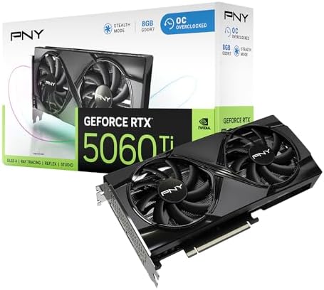 PNY NVIDIA GeForce RTX™ 5060 Ti 8GB OC Dual-Fan Graphics Card by Unknown