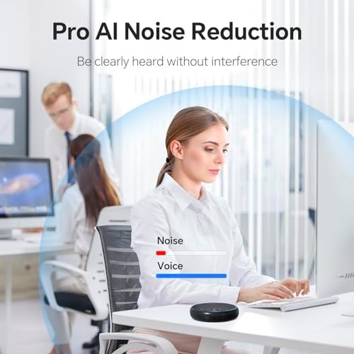 N newline Conference Speaker and Microphone, 2 Mics 360° Voice Pickup, AI Noise Reduction & Clear Calls, USB & Bluetooth Speakerphone, Up to 12H Call Time, for Small-to-Mid Meetings & Home Office - Image 4