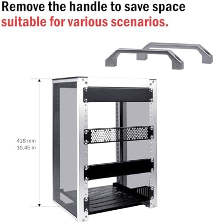 GeeekPi 8U Network Rack, 10 inch Mini Server Rack for Network, Servers, Audio, and Video Equipment, DeskPi RackMate T1, 7.87 inch Depth - Image 3