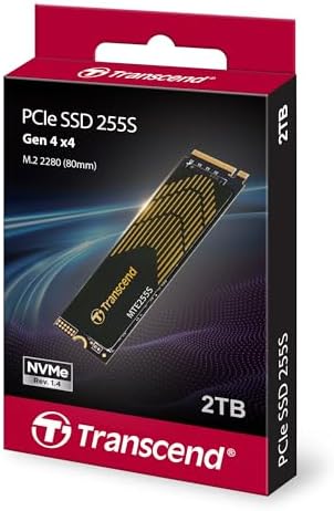 Transcend 2TB MTE255S PCIe 4.0 M.2 2280 SSD, 7400MB/s, with Heatsink - Image 2