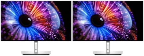 Dell U2724DE UltraSharp 27 inch Thunderbolt Hub Dual Monitor Bundle (Renewed) by Amazon+Renewed