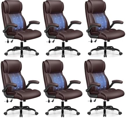 BESTFAIR Ergonomic Computer Desk Chair, Inflatable Lumbar Support, Coffee by BESTFAIR