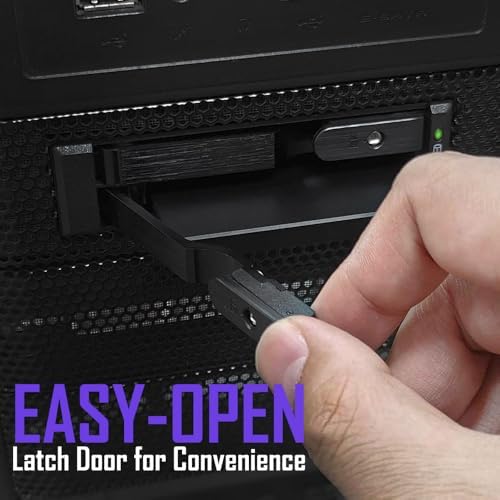 Kingwin Mobile Rack for 2 x U.2/U.3 NVMe SSD Ultra-Fast Oculink Connectivity High-Performance Storage Solution, Hot-Swap, Tool-Free 2.5” NVMe SSD Aluminum Enclosure Maximum Speed 64 Gb/s - Image 3
