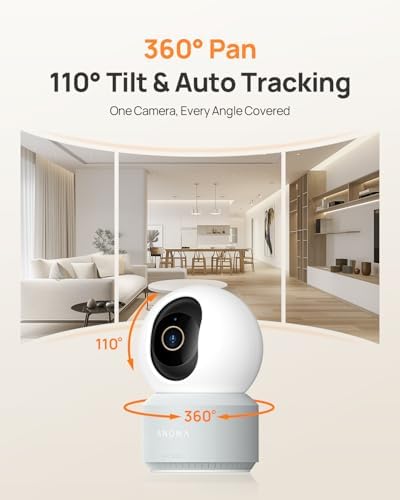 Anona Pano 4K UHD Indoor Camera, Pet/Dog Security Camera with Phone App - Image 3