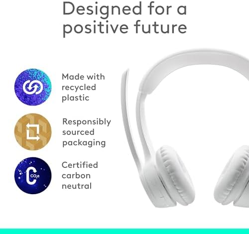 Logitech Zone 300 Wireless Bluetooth Headset with Noise-Canceling Microphone, Compatible with Windows, Mac, Chrome, Linux, iOS, iPadOS, Android – Off-White (Renewed) - Image 7