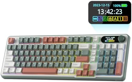 RK ROYAL KLUDGE S98 Wireless Mechanical Keyboard w/Smart Display & Knob by RKROYALKLUDGE