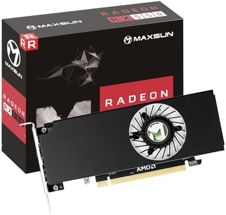 maxsun AMD Radeon RX 550 4GB Low Profile Small Form Factor Video Graphics Card for Gaming Computer PC GPU GDDR5 ITX SFF HDPC 128-Bit DirectX 12 PCI Express X16 3.0, HDMI, DisplayPort by MAXSUN