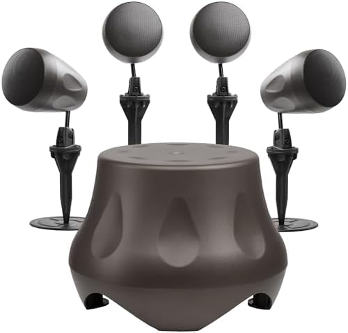 OSD Outdoor Audio Bundle, Forza 10" Subwoofer, (4) 5.25" Landscape Speakers by OutdoorSpeakerDepot