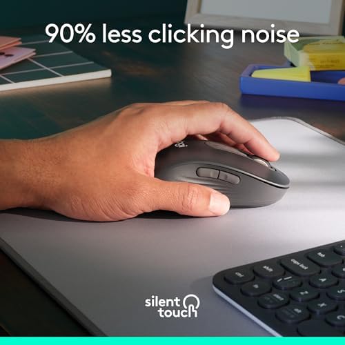 Logitech Left Handed Signature M650 L Full Size Wireless Mouse - Graphite - Image 4