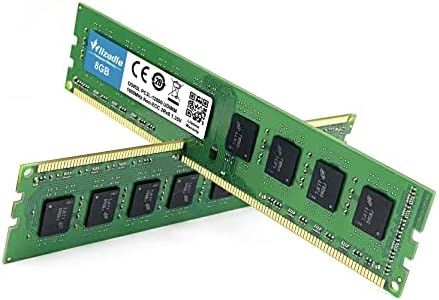 DDR3/DDR3L 8GB RAM 1600MHz CL11 UDIMM, Desktop Memory Module PC3-12800/PC3L-12800 240-Pin 1.35V/1.5V 2Rx8 Dual Rank Non-ECC Unbuffered PC Computer RAM Stick Upgrade - Green - Image 2